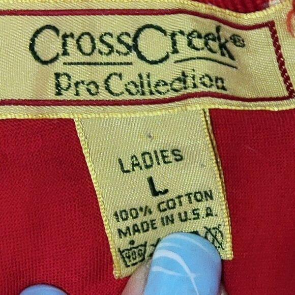 Longaberger Baskets Red Polo Shirt Top Blouse Cross Creek Pro Collection Golf - Picture 3 of 4
